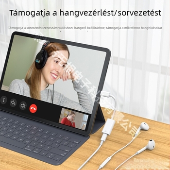 Type-C to Lightning fejhallgató adapter Apple fejhallgatókhoz – Univerzális kompatibilitás