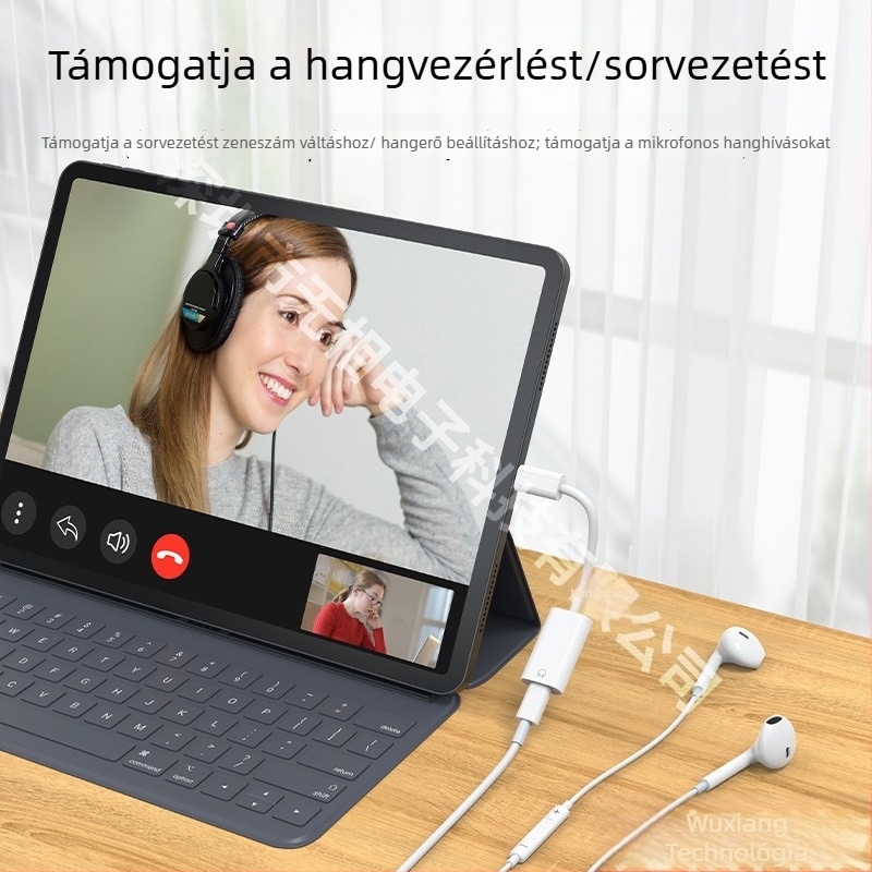 Type-C to Lightning fejhallgató adapter Apple fejhallgatókhoz – Univerzális kompatibilitás