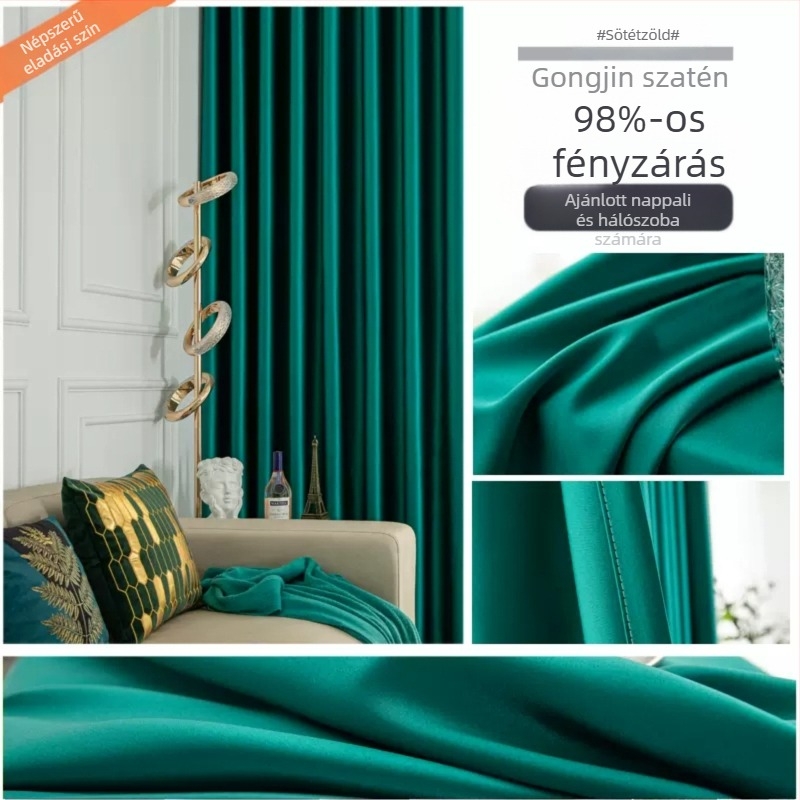 Szállodai és irodai sötétítő függöny – műselyem, egyszínű, poliészter, magas árnyékolás 70-90%, hőszigetelés, projektekhez szabható