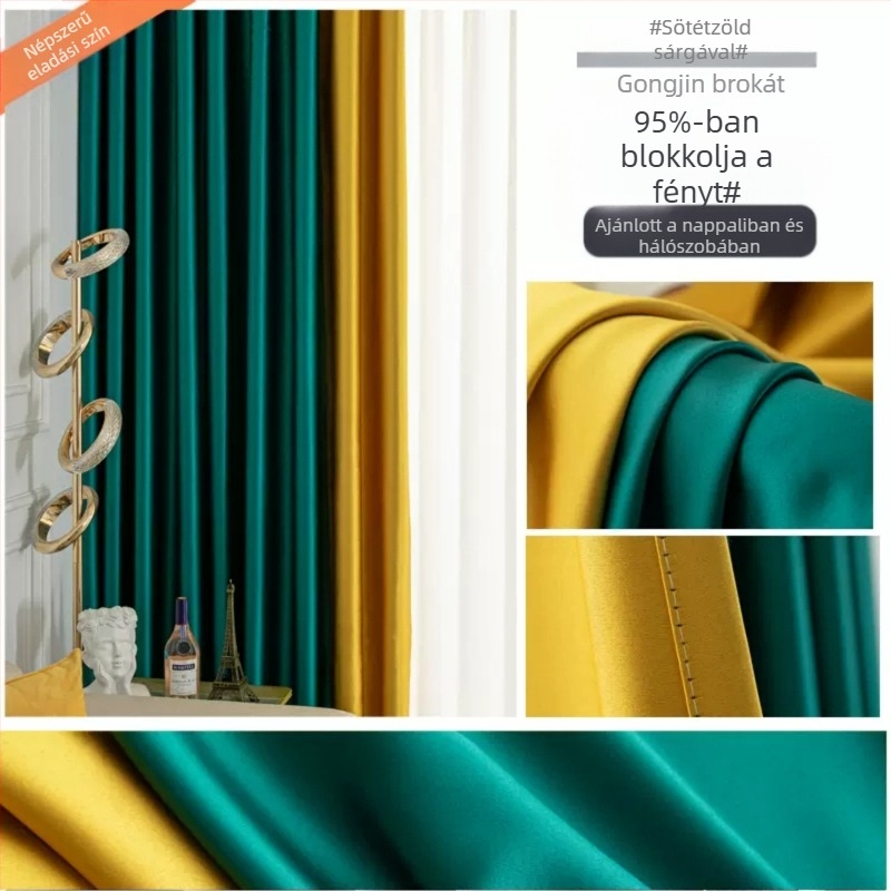 Szállodai és irodai sötétítő függöny – műselyem, egyszínű, poliészter, magas árnyékolás 70-90%, hőszigetelés, projektekhez szabható