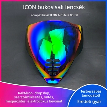 Ghost Face Airflite sisaklencséje — HD elektroplatált lencse, nappal- és éjszakai univerzális kompatibilitás, sisak kiegészítő