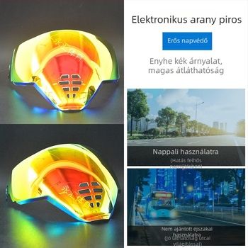 Ghost Face Airflite sisaklencséje — HD elektroplatált lencse, nappal- és éjszakai univerzális kompatibilitás, sisak kiegészítő