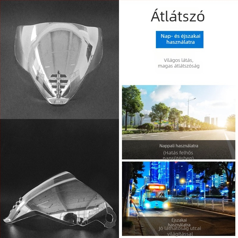 Ghost Face Airflite sisaklencséje — HD elektroplatált lencse, nappal- és éjszakai univerzális kompatibilitás, sisak kiegészítő