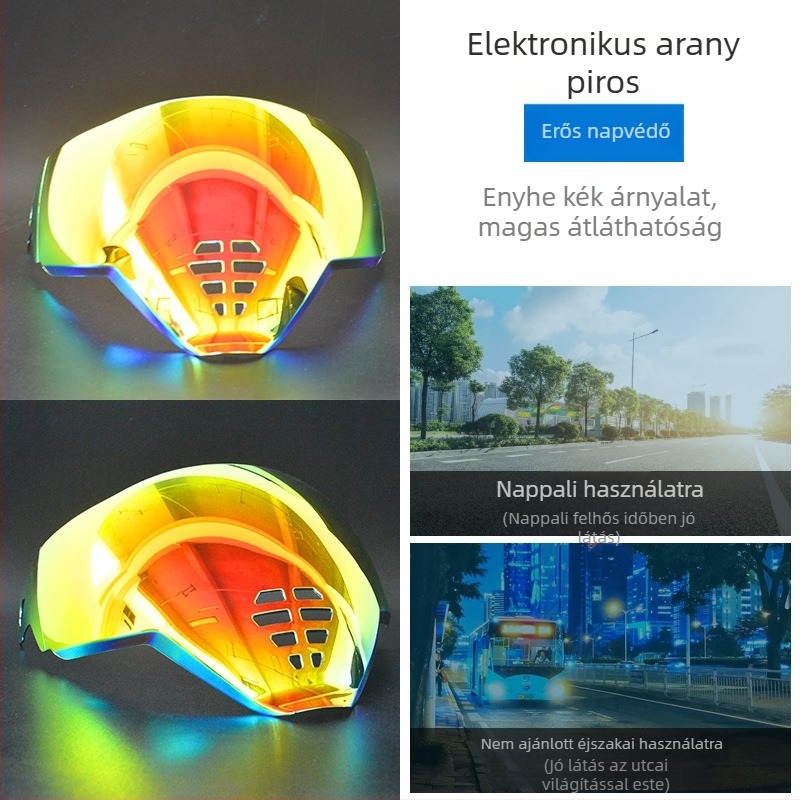 Ghost Face Airflite sisaklencséje — HD elektroplatált lencse, nappal- és éjszakai univerzális kompatibilitás, sisak kiegészítő