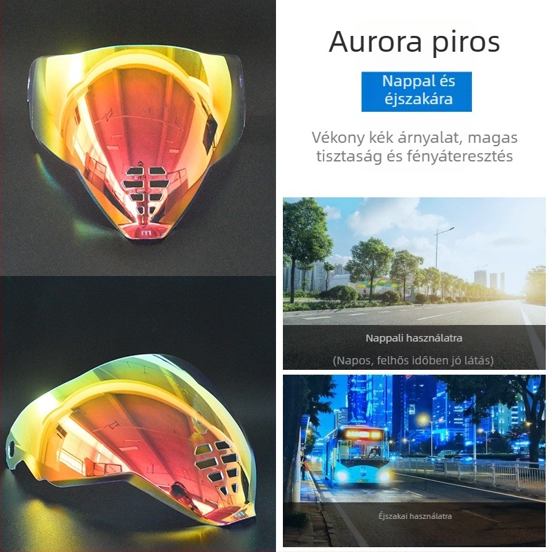 Ghost Face Airflite sisaklencséje — HD elektroplatált lencse, nappal- és éjszakai univerzális kompatibilitás, sisak kiegészítő