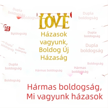 Windmill Boy márkájú szalag dekorációs rekvizit esküvői helyszínre és új otthonhoz – a Boldogság jelével