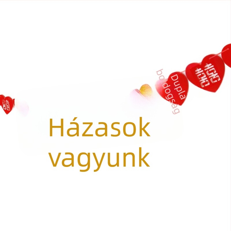 Windmill Boy márkájú szalag dekorációs rekvizit esküvői helyszínre és új otthonhoz – a Boldogság jelével