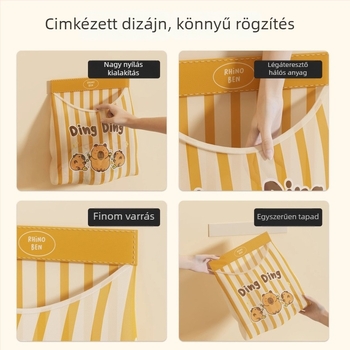 Konyhai falra szerelhető tároló táska – Warp szövésű háló + Velcro, többfunkciós