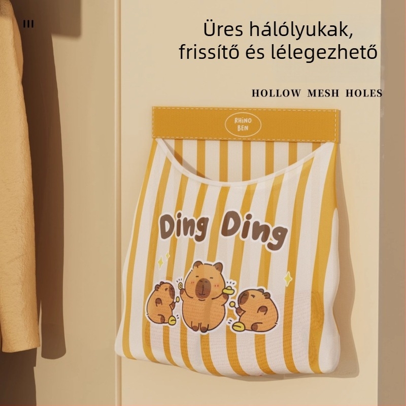 Konyhai falra szerelhető tároló táska – Warp szövésű háló + Velcro, többfunkciós