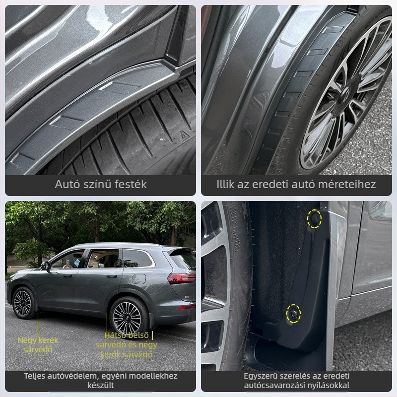 Wenjie M7 kerékvédő belső burkolatok – első és hátsó kerékvédő panelek, műanyag, kompatibilis a 24–25 modelllel