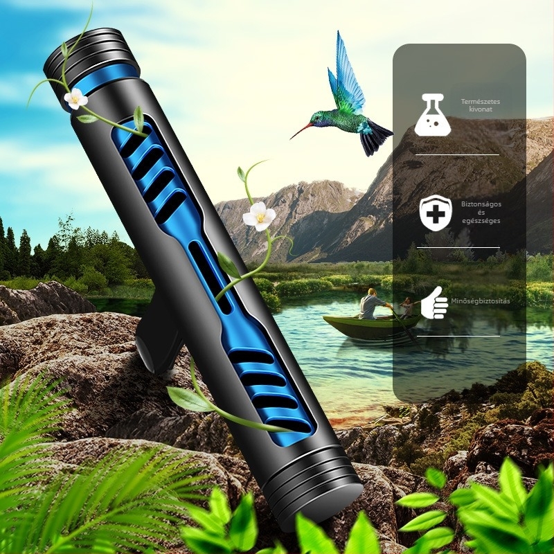 Illatklipsz autó légcsatornához – fémes parfüm tartó, tömör illatmag, forgó vezérlés, cinkötvözet, virágos illat