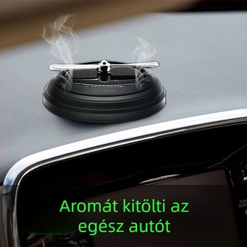 Szilárd autós parfüm tartó — UFO aromaterápia, fém + műanyag, 160 g, Parfüm Típus
