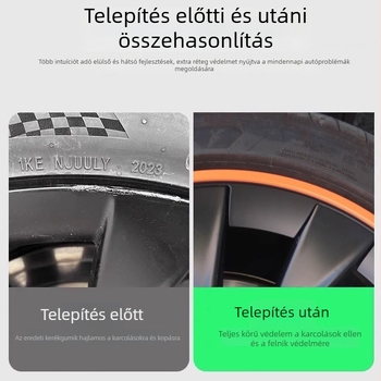 Tesla Model Y kerékagyfedél védőgyűrű, karcolás elleni, megjelenés módosítása, műanyag