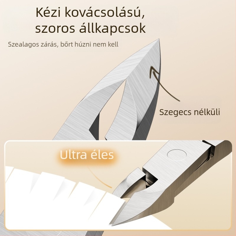 Manikűr készlet a holt bőr eltávolításához: rozsdamentes acél olló és nyomóeszköz, otthoni használatra