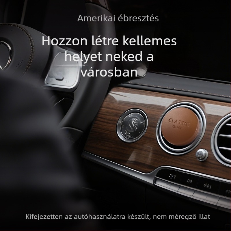 Win Win autóillatító – szellőzőnyílásba rögzíthető, ötvözetről készült illatforrás, kávé illat, 1–15 napos párolgási idő