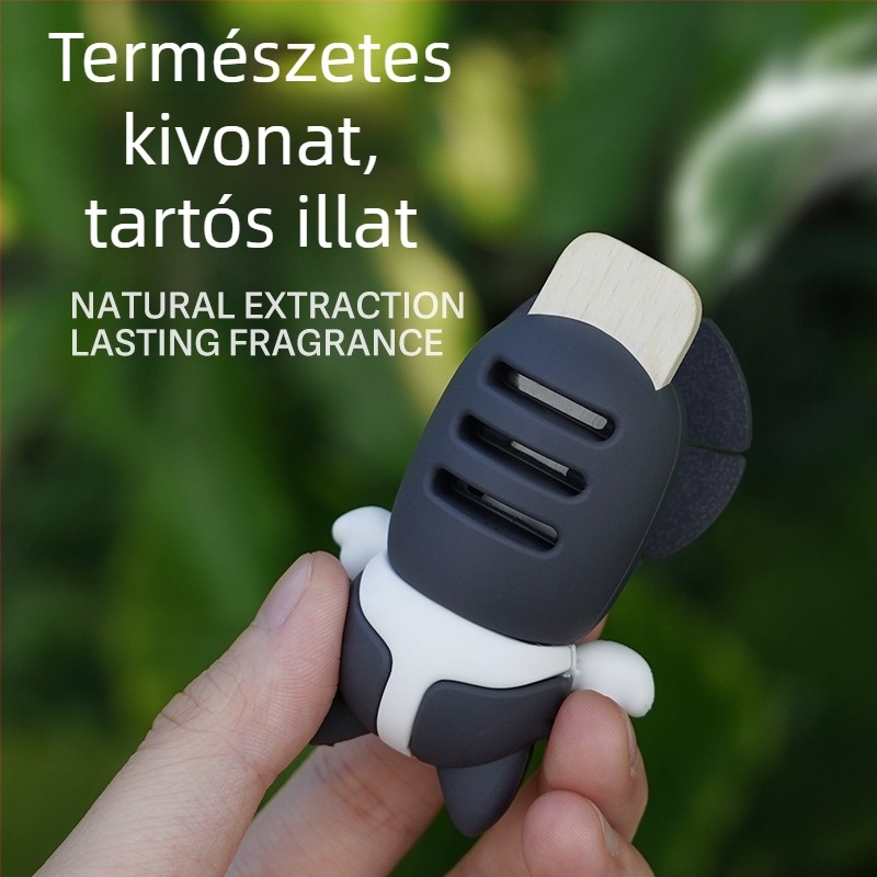 Autóba akasztható aromaterápiás dísz kutya figurával – Moses PVC, 5–10 ml, lógatva, óceán tónusú illat