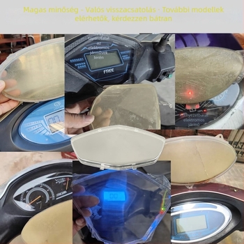 Műszerfal tok elektromos motorkerékpárhoz, Jiayue Thunder King, második generáció, átlátszó kijelzőfedél.