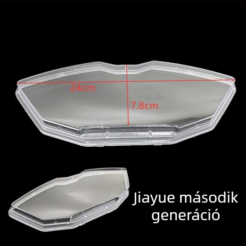Műszerfal tok elektromos motorkerékpárhoz, Jiayue Thunder King, második generáció, átlátszó kijelzőfedél.