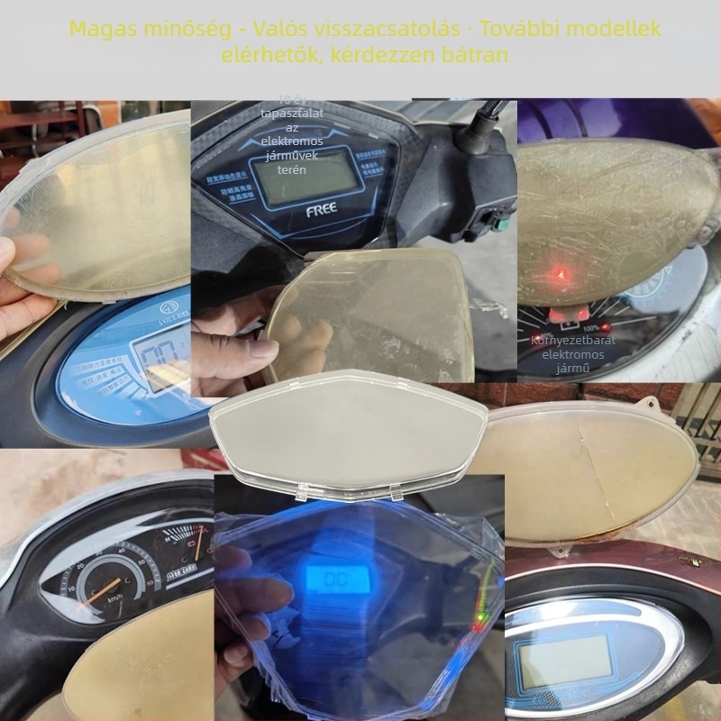 Műszerfal tok elektromos motorkerékpárhoz, Jiayue Thunder King, második generáció, átlátszó kijelzőfedél.
