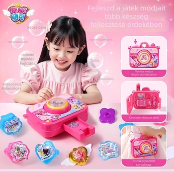 Qian xier DIY matrica gép gyerekeknek — Szimulált ékszerek, Műanyag, 4–6 éveseknek