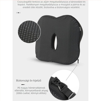 Autóba való emelőülés párna hátsó támasz és deréktámasz, töltet geese down, akril felület, nyári használat, szellőztetett, Chi Weng