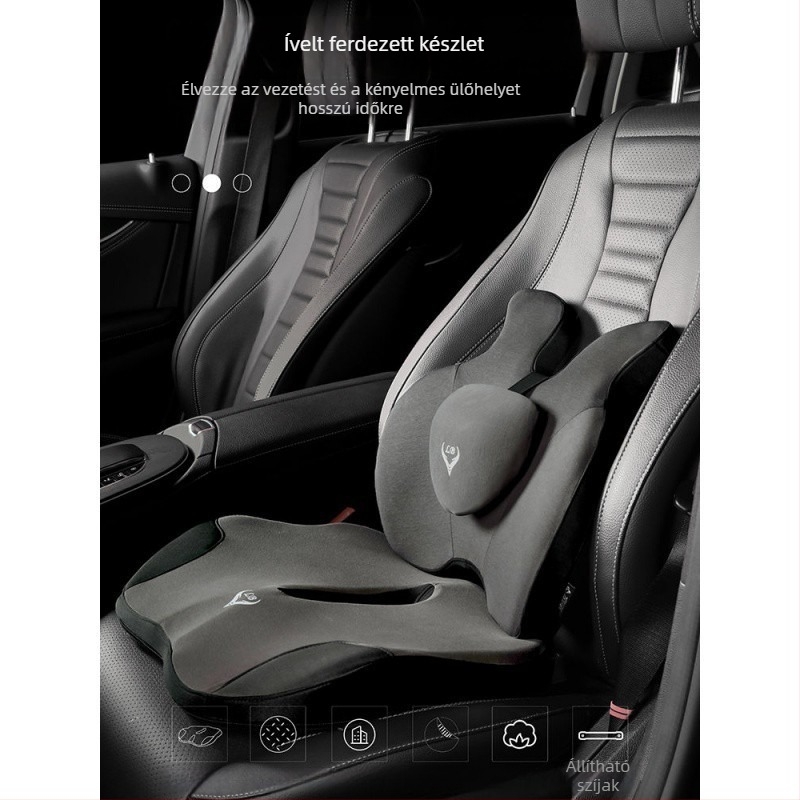 Autóba való emelőülés párna hátsó támasz és deréktámasz, töltet geese down, akril felület, nyári használat, szellőztetett, Chi Weng