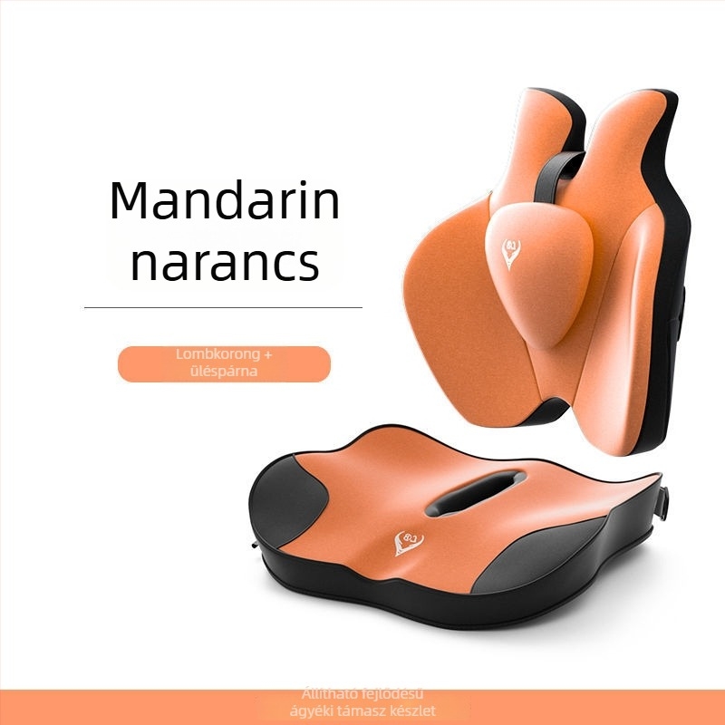 Autóba való emelőülés párna hátsó támasz és deréktámasz, töltet geese down, akril felület, nyári használat, szellőztetett, Chi Weng