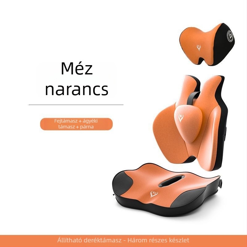 Autóba való emelőülés párna hátsó támasz és deréktámasz, töltet geese down, akril felület, nyári használat, szellőztetett, Chi Weng