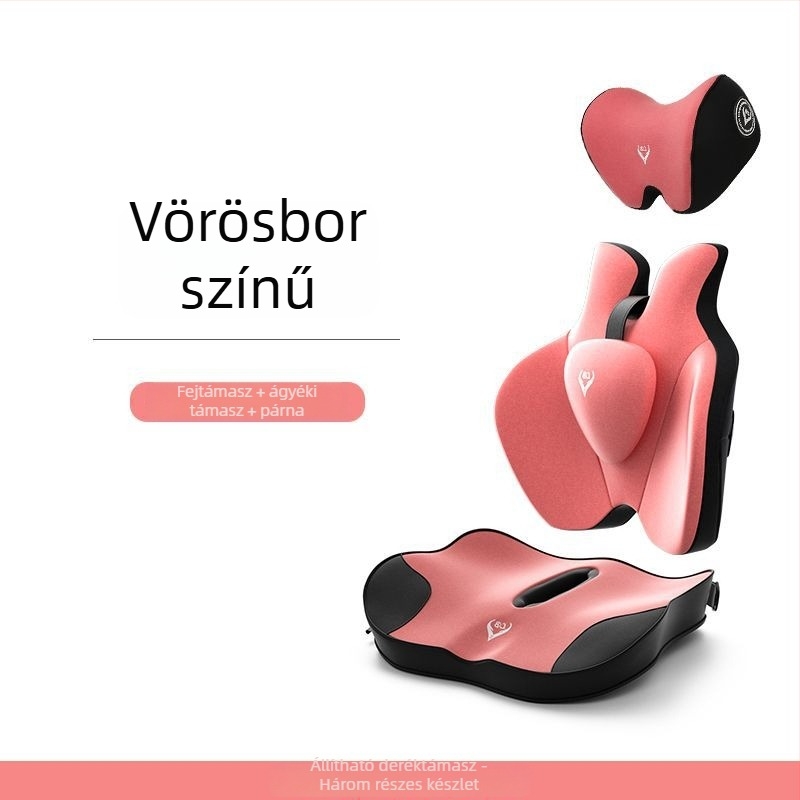 Autóba való emelőülés párna hátsó támasz és deréktámasz, töltet geese down, akril felület, nyári használat, szellőztetett, Chi Weng