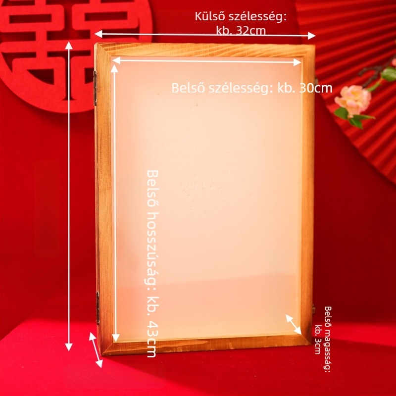 Menyasszonyi kézfán ajándéktok, papírból készült, karton csomagolás, ideális esküvői ajándék
