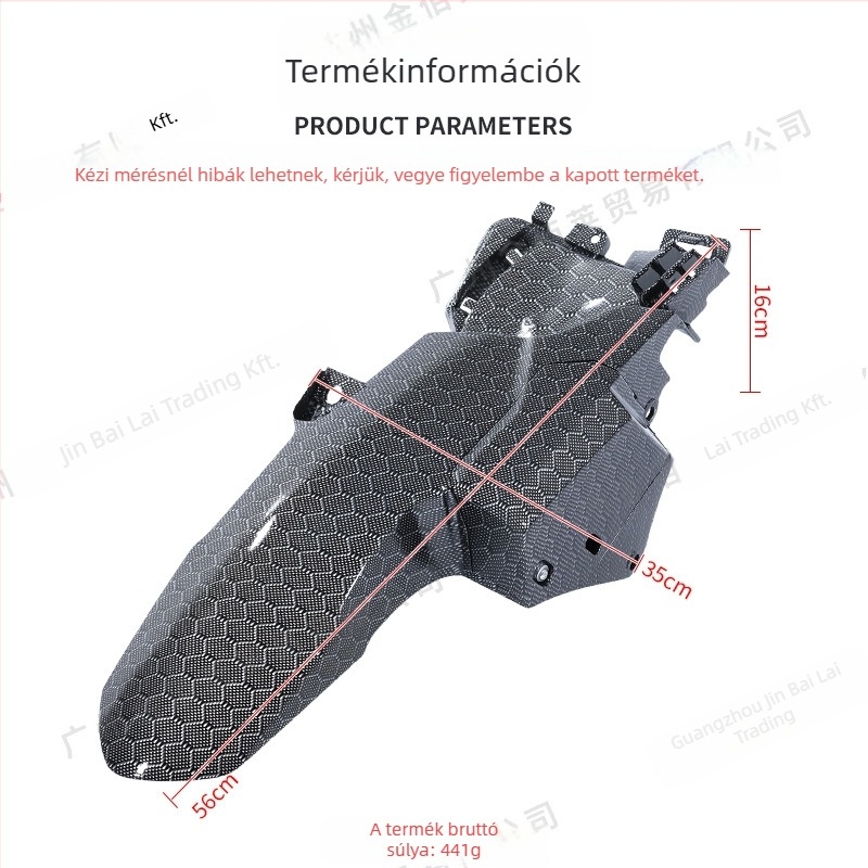 Hátsó sárvédő VARIO Honda CLICK 125i 150-hoz – JBL, PP anyag, széles stílus