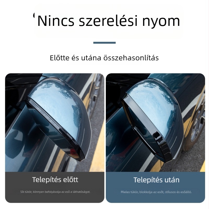Lynk & Co 900 hátsó tükrökhöz eső szemöldöke, ABS anyag, ragasztóval történő felhelyezés, 1 pár