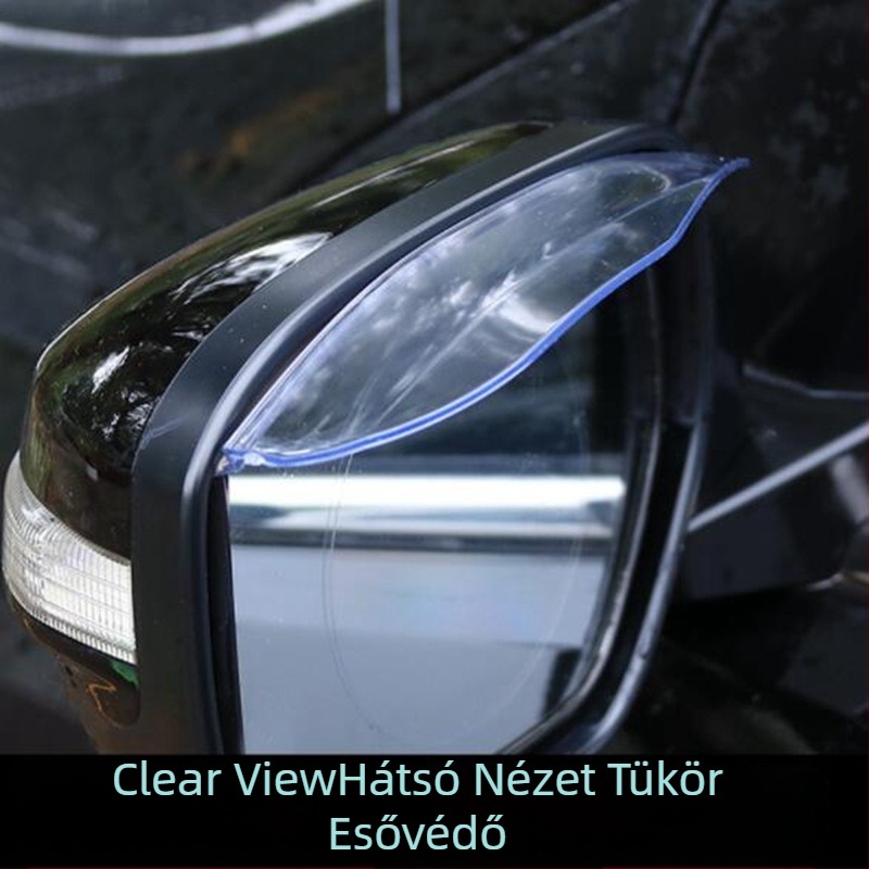 Hátsó tükör esővédő - ragasztós PVC esővédő minden autóhoz (PVC; ragasztó; univerzális illeszkedés; egy pár)