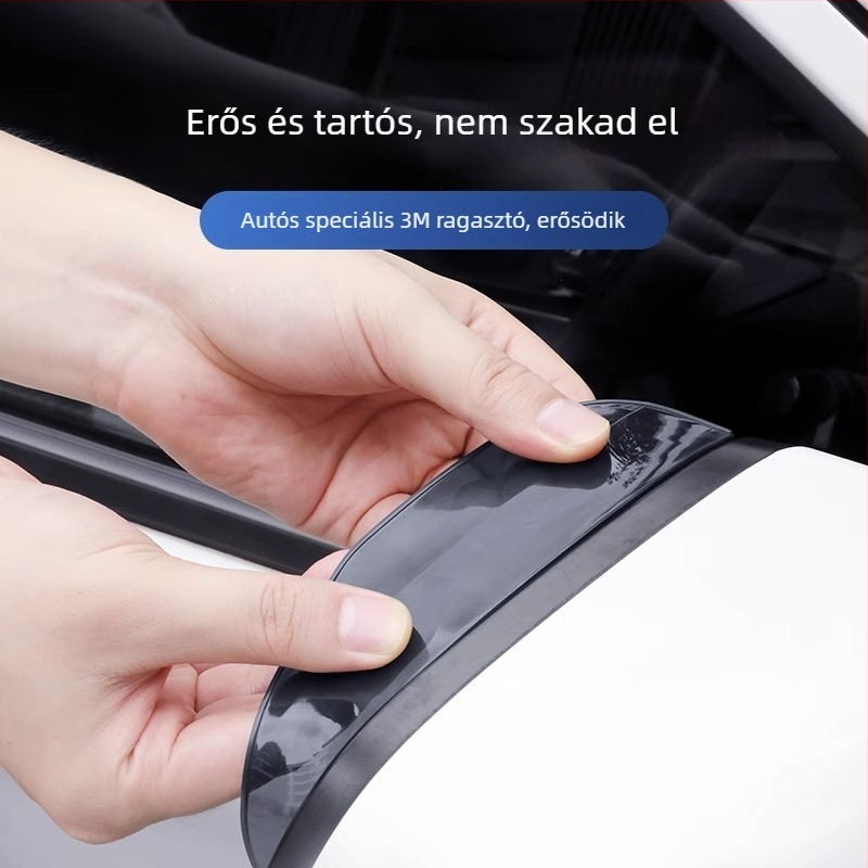 Autó eső szemöldök és ablakvédő – a hátratekintő és tolató tükrök számára, univerzális, fényvisszaverő, széles dizájn