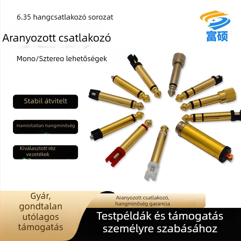 Gitár mikrofon, mono, tiszta réz vezető, 6,35 mm audio/videó csatlakozó, Fu Shuo, ROHS, működési hőmérséklet 20–100°C