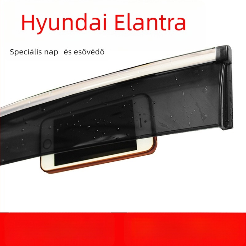 Esővédő autó Hyundai Elantra ajtók és ablakokhoz – esővédő sávok, négy darabos készlet
