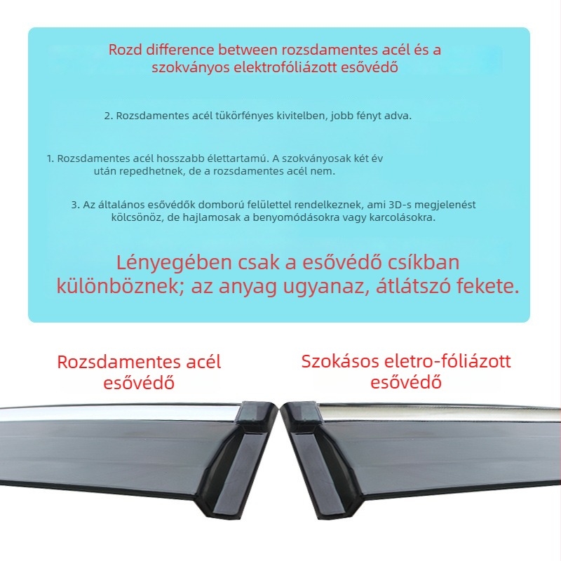 Wuling Light ablak esővédő (Zhiguang) — 4 darabos készlet, akril
