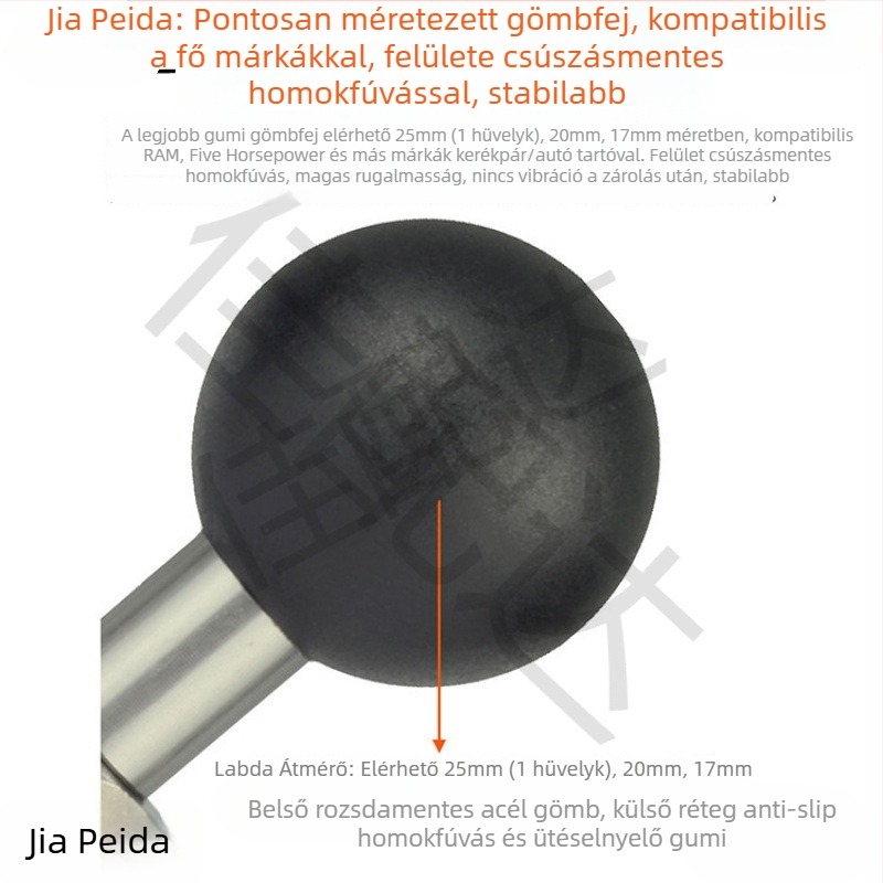 MagSafe autótelefon-tartó gömbfejjel, 17 mm mágneses szívófej