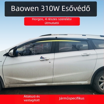 Baojun 310W ablak esővédői (2017–tól napjainkig) rozsdamentes acél díszcsíkkal