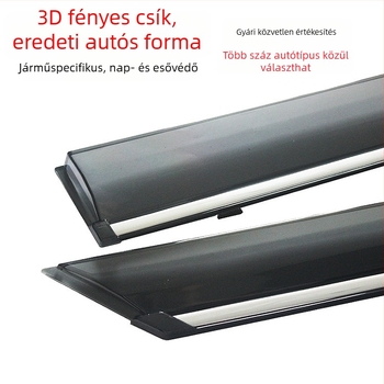 Baojun 310W ablak esővédői (2017–tól napjainkig) rozsdamentes acél díszcsíkkal