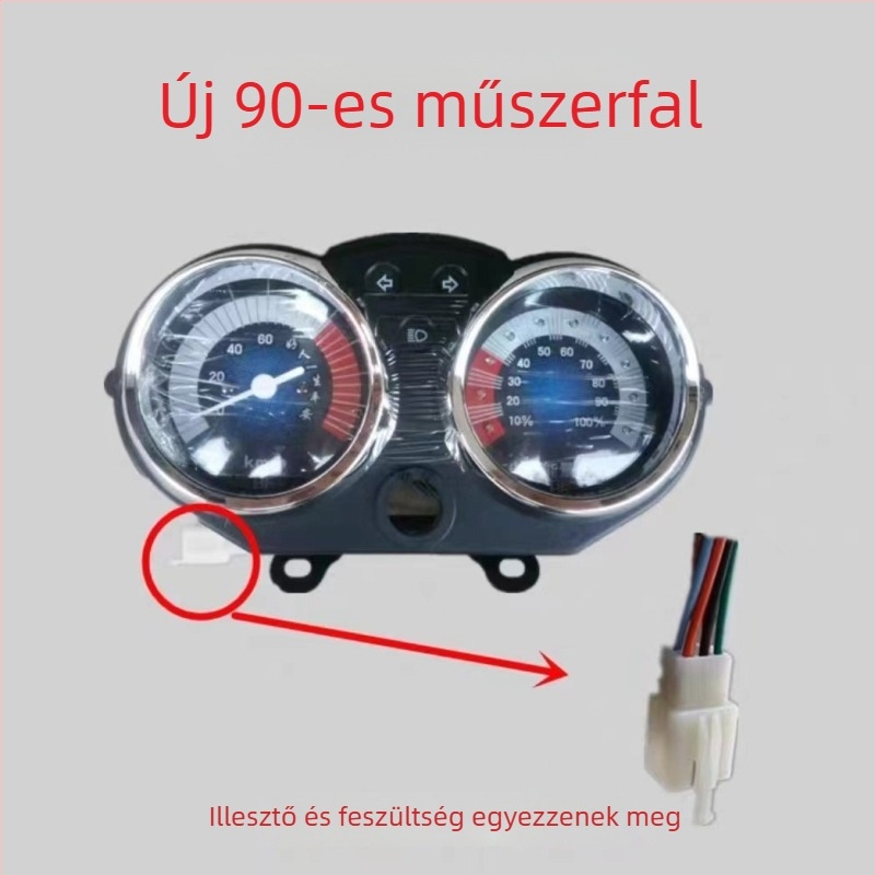 Xinchuangling LCD műszerfal az új 90-es elektromos háromkerekűhöz – 48V/60V, univerzális 6-vezetékes dugasz