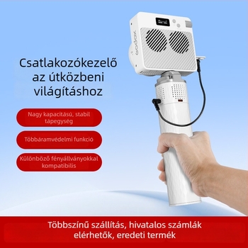 Fényképezőgép akkumulátormarkolat – 3C tanúsítvány, LED-jelző, töltő hordozható energiaellátás, kompatibilis Godox ML100Bi/ML60Bi