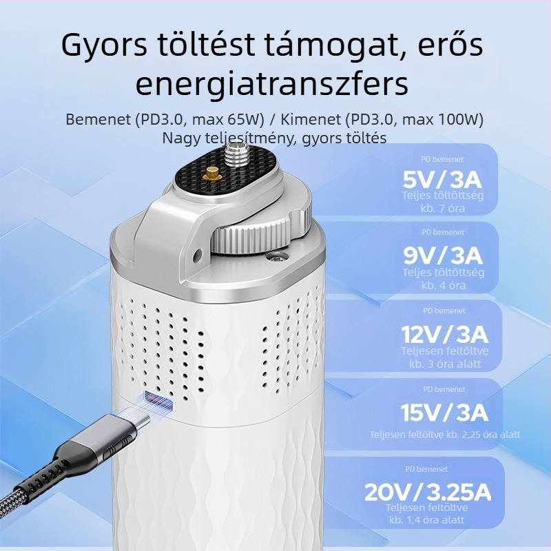 Fényképezőgép akkumulátormarkolat – 3C tanúsítvány, LED-jelző, töltő hordozható energiaellátás, kompatibilis Godox ML100Bi/ML60Bi