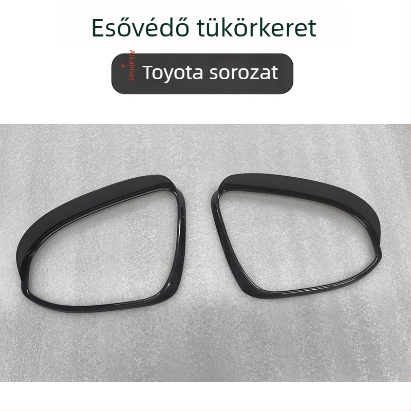 PS anyagú esővédő szemöldök a Corolla/ralink hátsó tükréhez — ragasztóval történő felszerelés, testreszabás elérhető