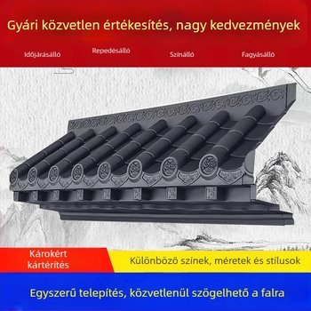 Beltéri 3D cserép tömítő lemez esővédővel, műgyanta cserép, PP anyag, Bear márka, Zhejiang származás, a ház esztétikájáért