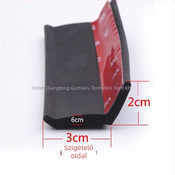 Garázsajtó tömítőszalag görgős kapukhoz — gumi, Qiangteng márka, por- és szélvédelem, esővédelem, alacsony hőmérséklet-ellenállás