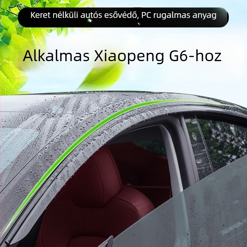 Az Xpeng G6-hoz készült akril esővédő – ablakok védelme, injekciós öntésű