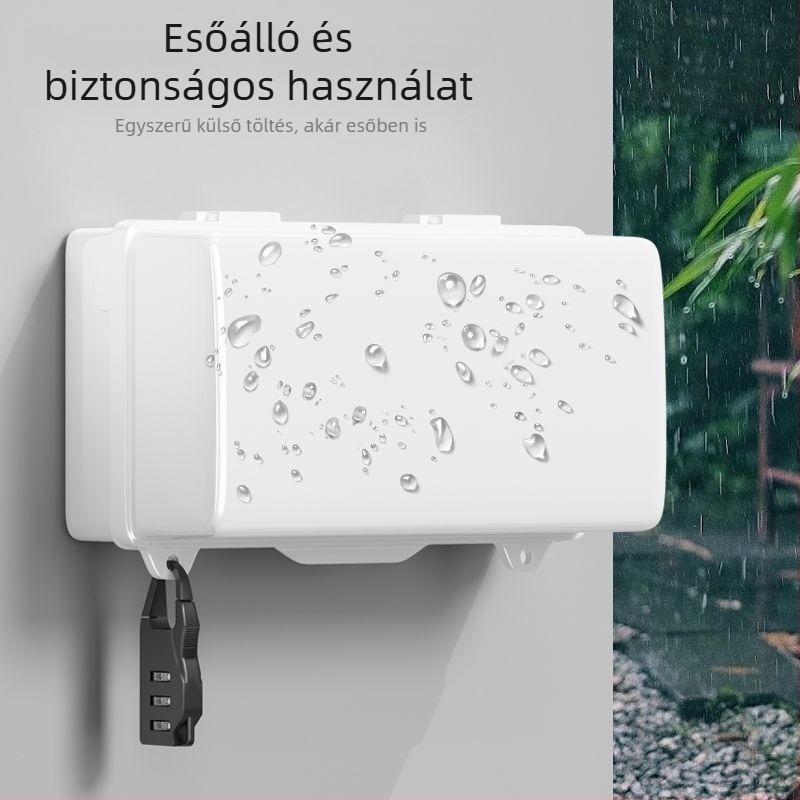 Kültéri vízálló kapcsolódoboz esővédő fedéllel EV töltőhöz, IP56, PC fedél