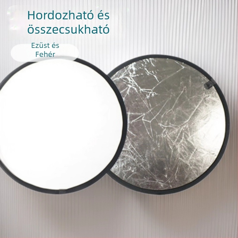 2-in-1 reflexiós és világító panel termékfotózáshoz | Típus: háttér anyag | Anyag: PVC | Alkalmazás: termékfotózás | Súly: 0,08 kg