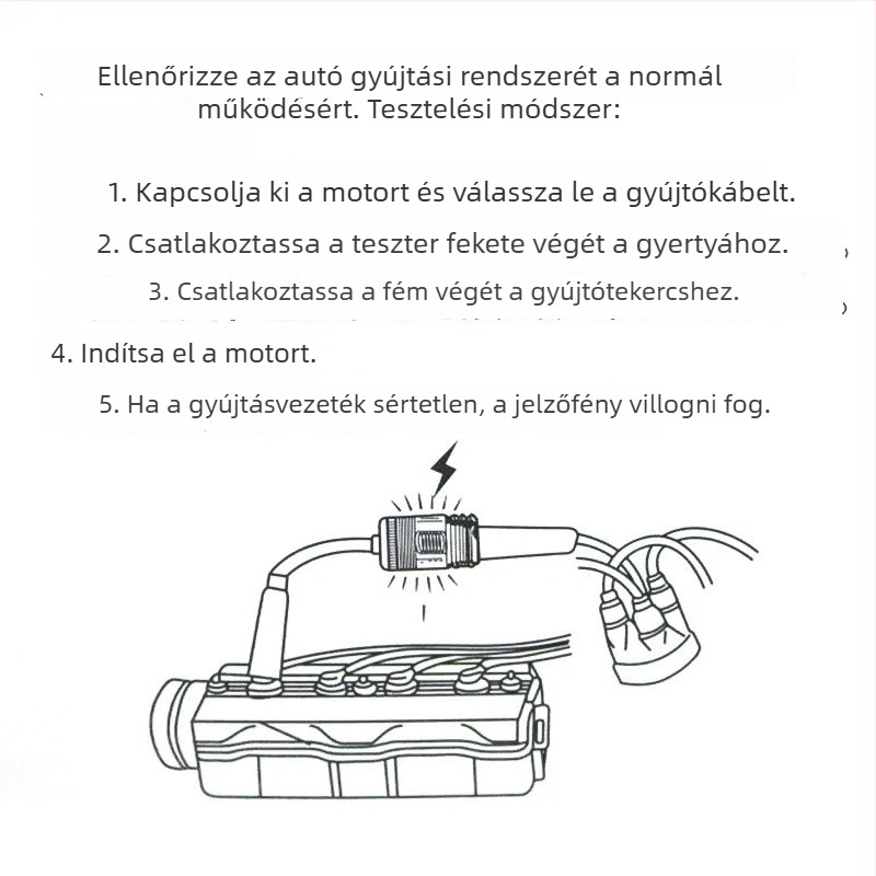 Autóhiba detektor gyújtógyertya-tesztelővel – Yishun, modell Spark plug tester, detektív rendszer: gyújtógyertya-tesztelő